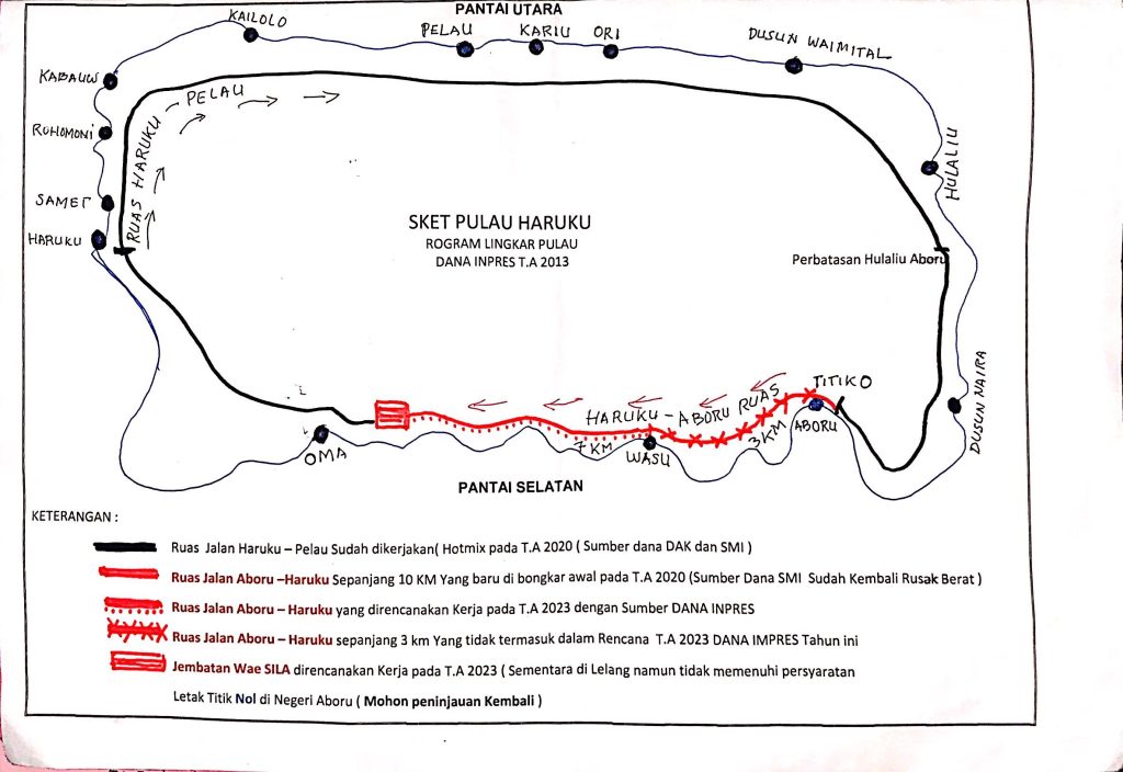 Diduga Anggaran Rp 8,4 Milyar Untuk Pembangunan Jalan Aboru-Wassu-Oma, Direkayasa Oleh Kabid Bina Marga PUPR Maluku